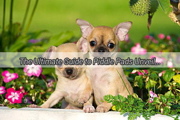 The Ultimate Guide to Piddle Pads Unveiling the Secret World of Dog Pee Pots